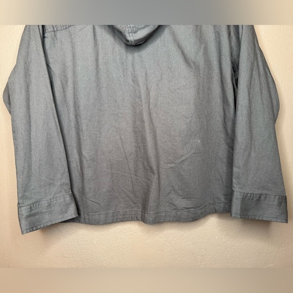 Maurice's Charcoal Plus Size Gray Hooded Shacket NWT Size 1X Lightweight Staple - Picture 14 of 16